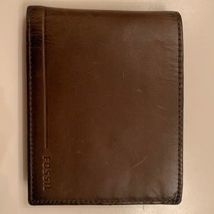 Dark brown, Mens Fossil wallet